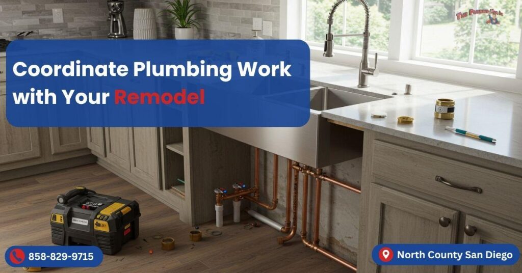 plumbing work with remodel