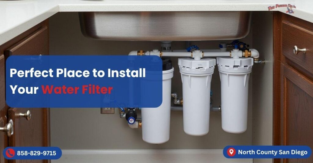 perfect place to install water filter
